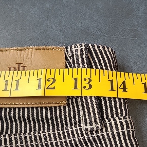 RALPH LAUREN Mid-Rise Skinny Black Striped Jeans SZ 2 - Picture 5 of 8